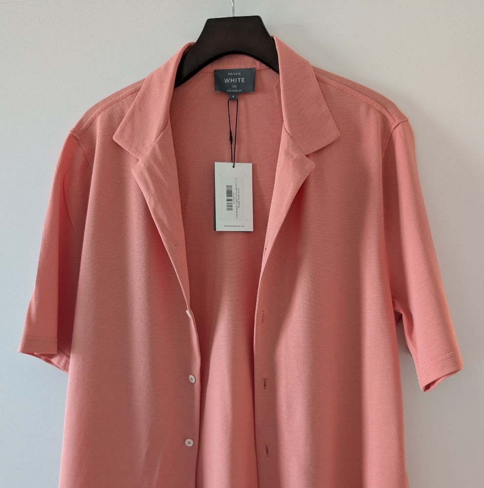 NWT Private White VC camp collar Button down shirt